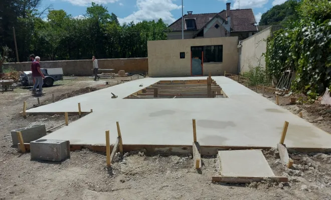 Création terrasse en béton, Vienne, Faria Multi Services